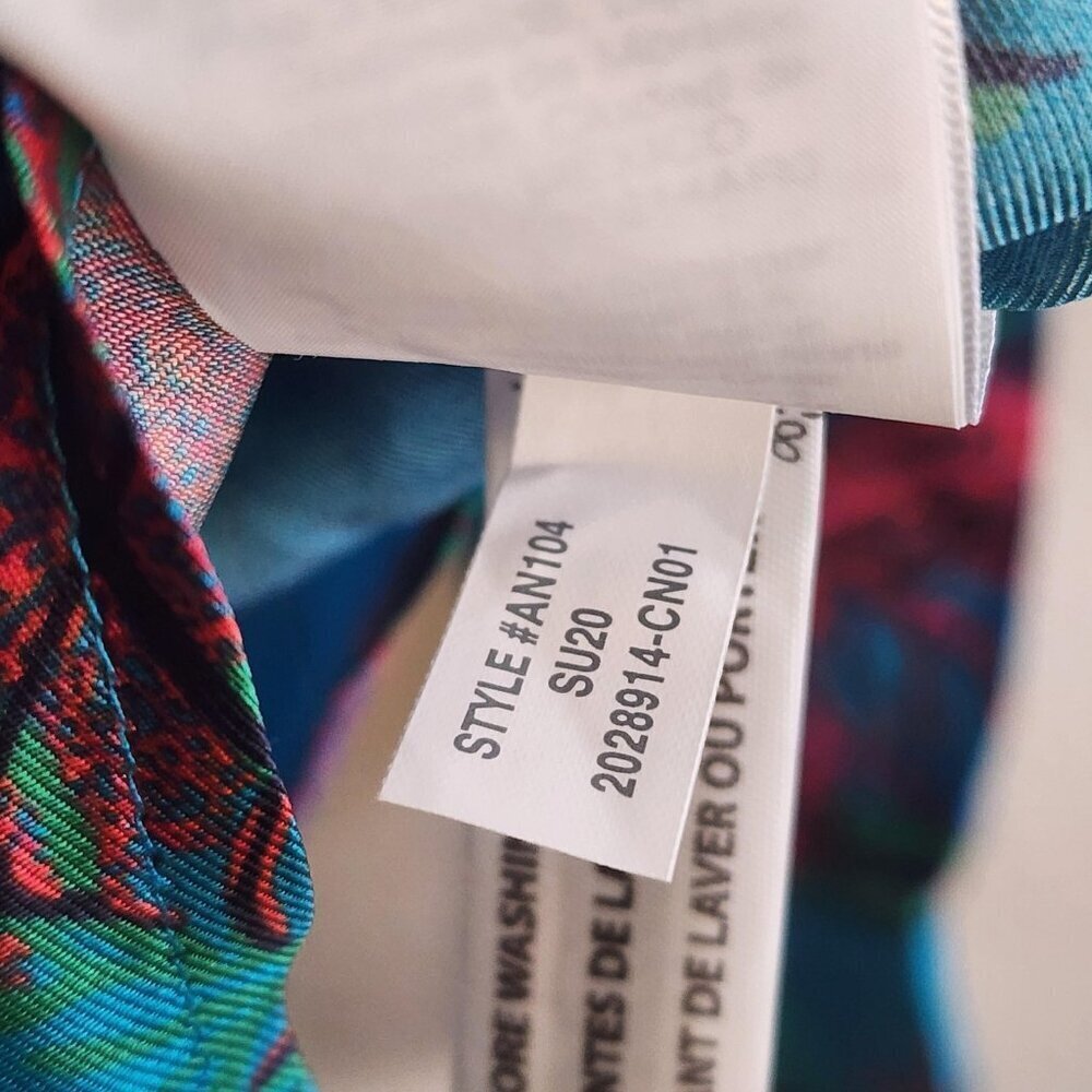 J Crew Collection Shirt Womens 6 Silk Lobster Print Button Up Reimagined Ocean - Picture 10 of 13